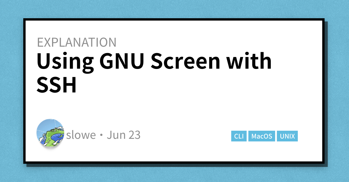 Using GNU Screen with SSH - Scott's Weblog - The weblog of an IT pro ...