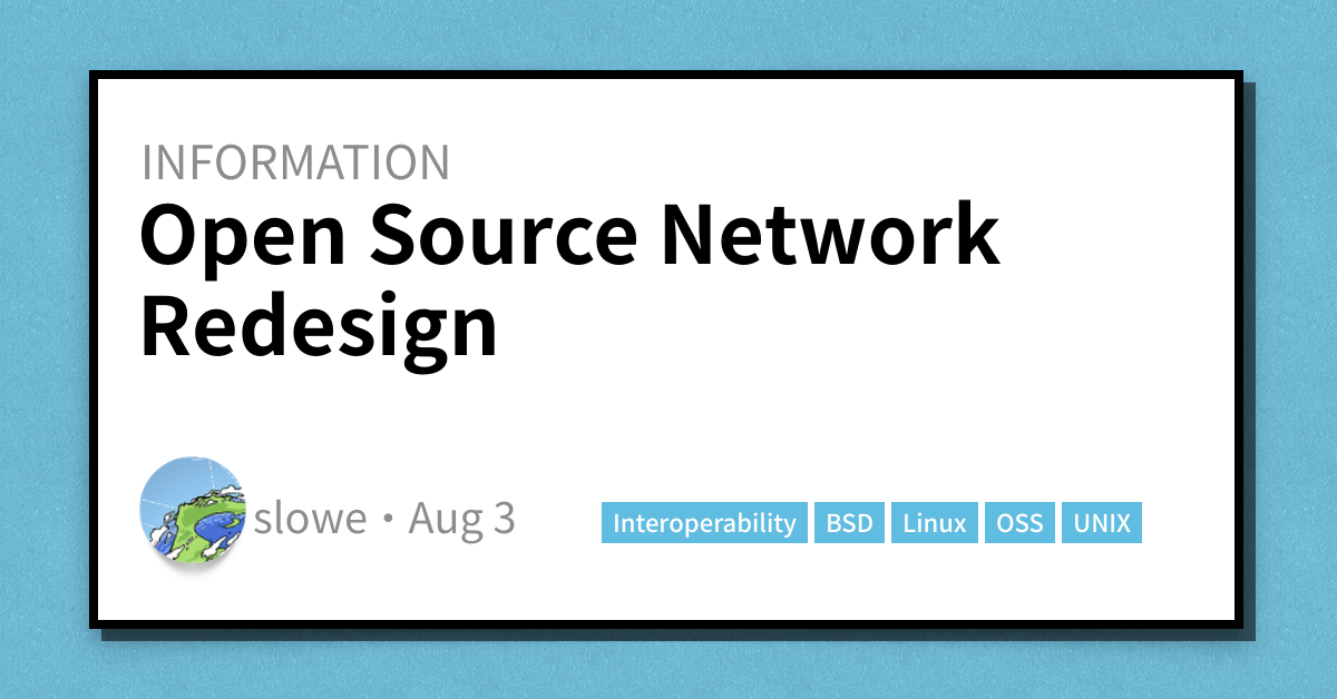Open Source Network Redesign - Scott's Weblog - The weblog of an IT pro ...