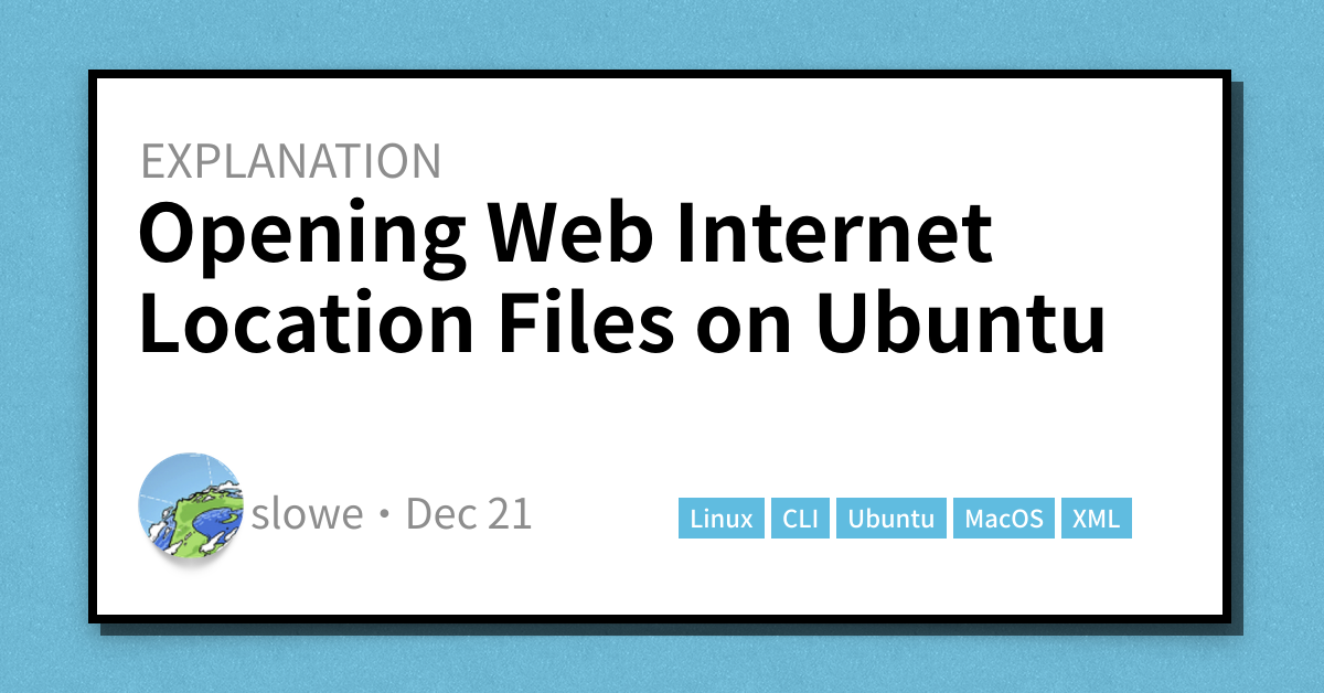 Open Inetloc File Opening Web Internet Location Files on Ubuntu - Scott's Weblog - The ...